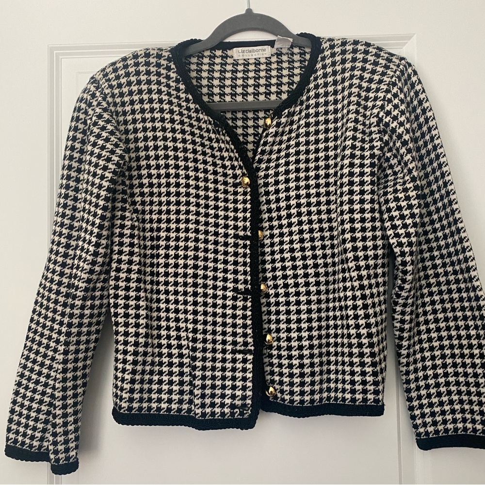 Liz blazer with shoulder pads woman’s size medium